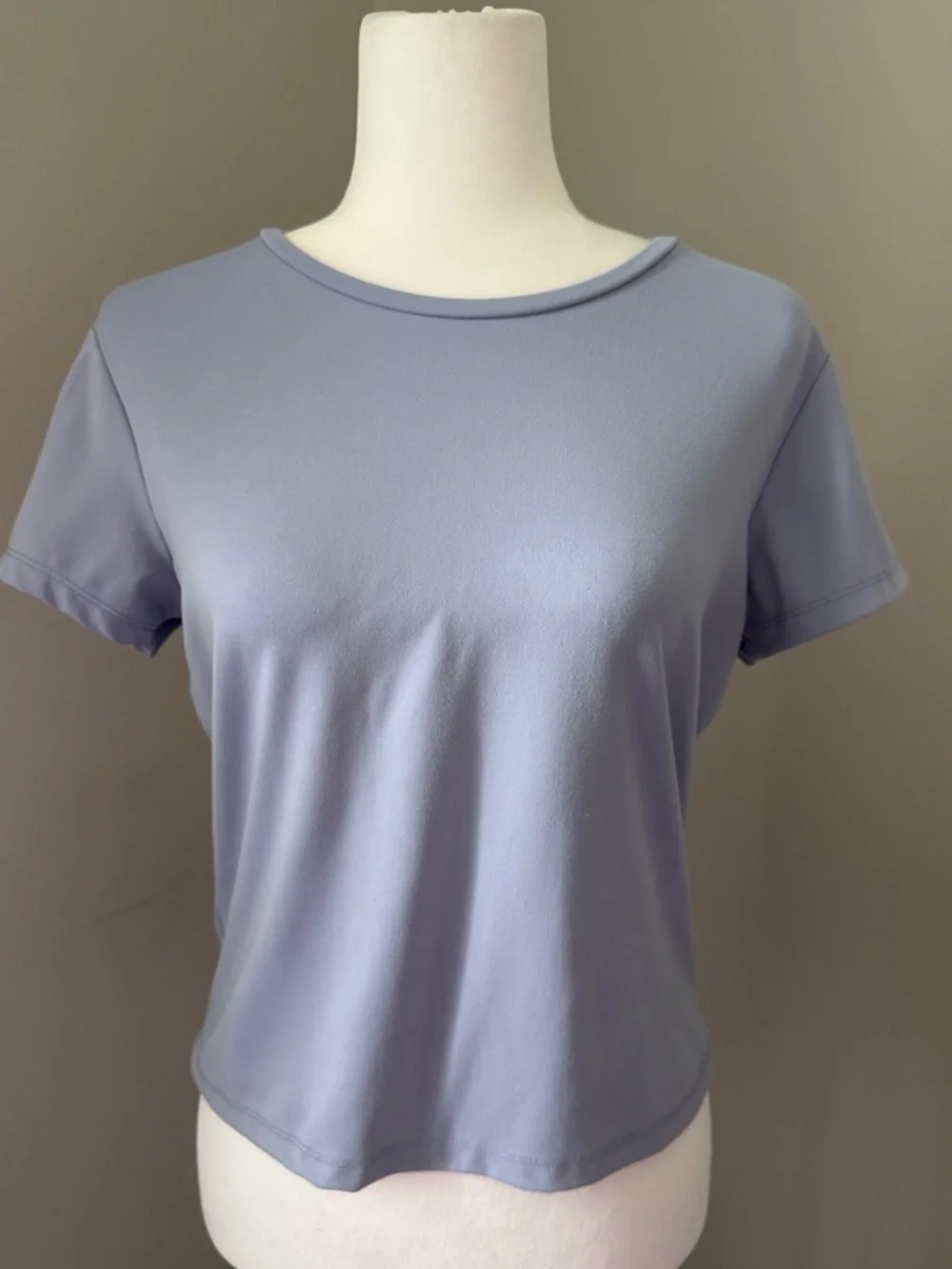 SPLASH Light Blue Baby Tee Crop Short Sleeve T-shirt Women’s Size Medium
